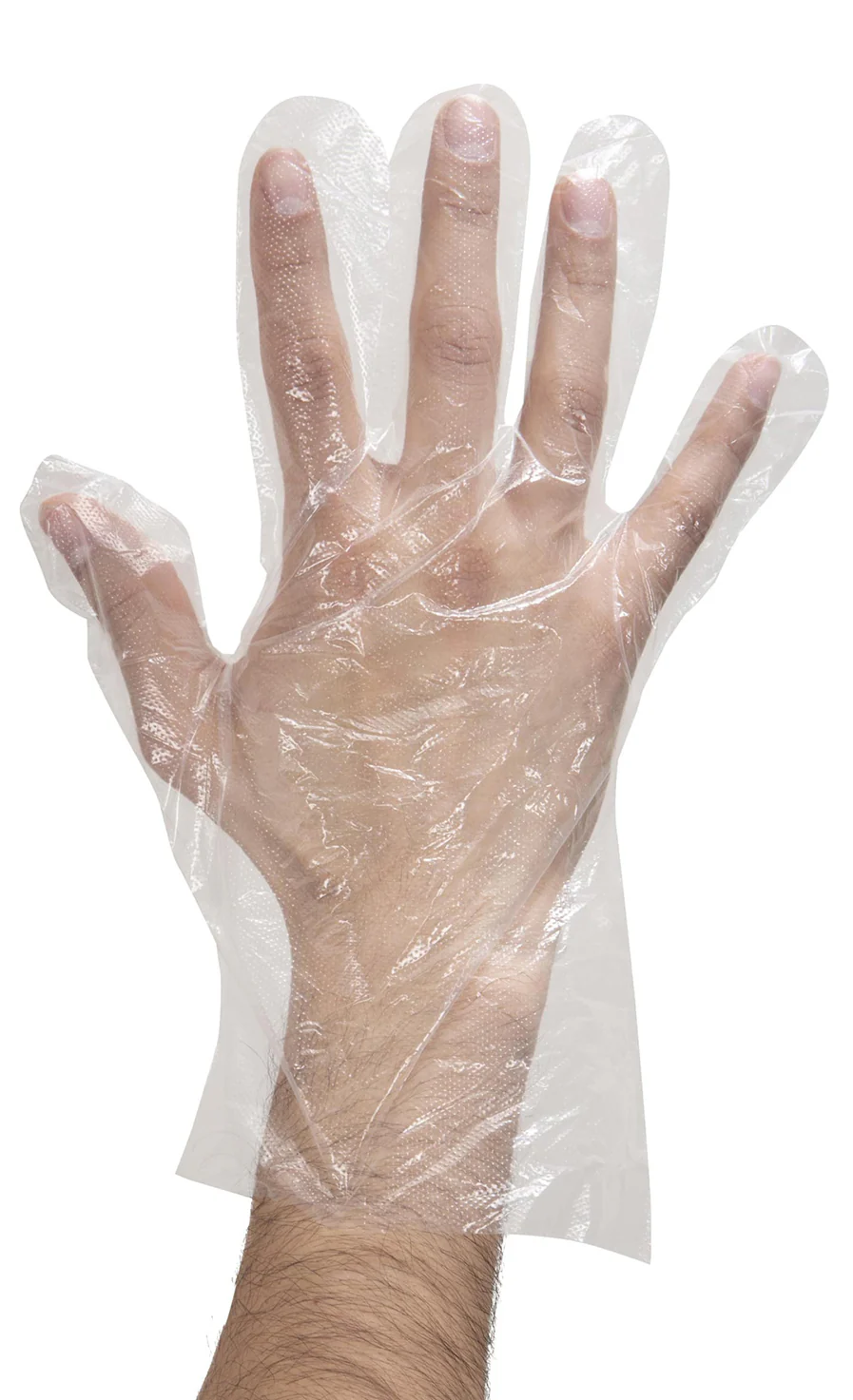 FoodHandler 104-GB2 JobSelect Disposable Powder-Free Clear Poly Gloves - Small - Image 3