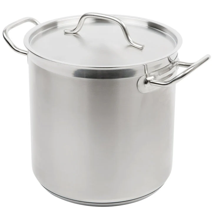 Vollrath 3503 Optio Stainless Steel Stock Pot with Cover- 11 Qt