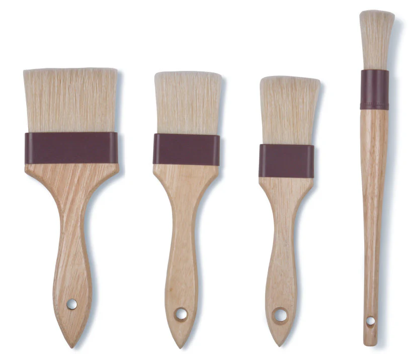 Vollrath 461 Boar Bristle Pastry Brush with Wooden Handle- 2"W - Image 2