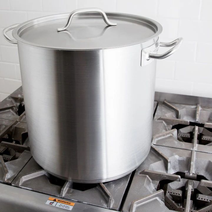 Vollrath 3509 Optio Stainless Steel Stock Pot with Cover-38 Qt.