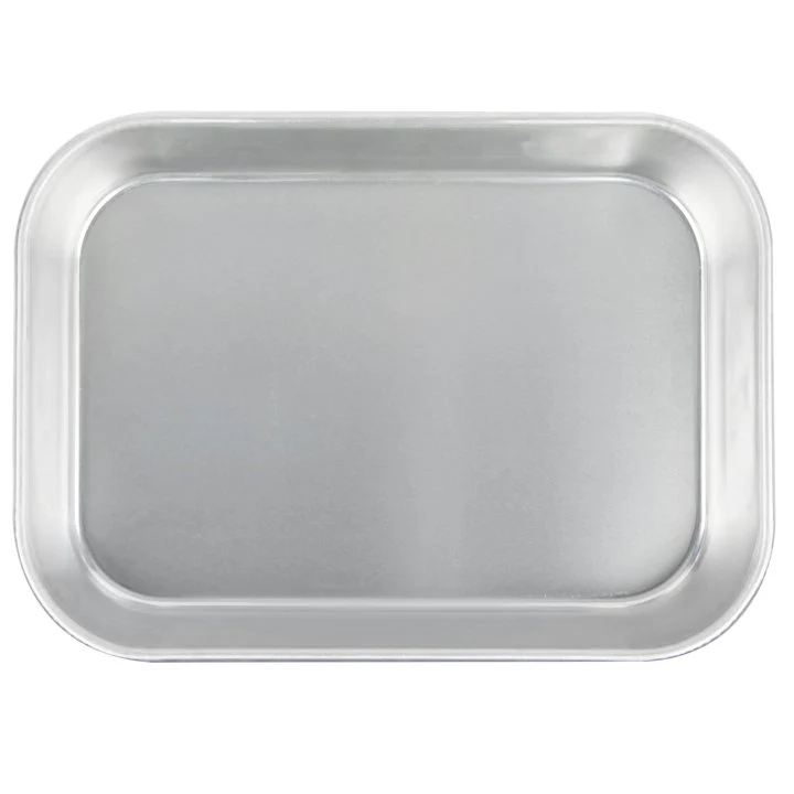 Vollrath 4412 Wear-Ever Aluminum Baking and Roasting Pan with Handles (4.5 Qt. )- 13 1/4" x 9 3/4" x 2 1/4" - Image 3