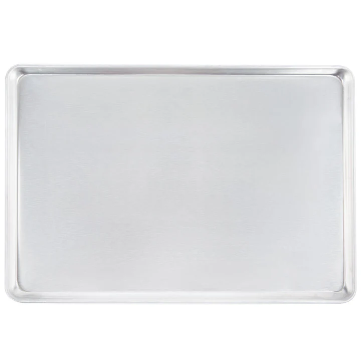 Vollrath 5315 Wear-Ever Full Size NSF 12 Gauge 18" x 26" Sanitary Open Bead Rim Aluminum Bun / Sheet Pan