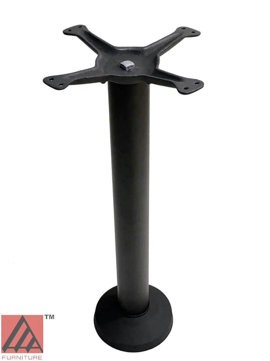 AAA Furniture Wholesale TSR08 Ground Mount Black Cast Iron Dining Height Table Base with 13" Spider and 8" dia. Column - Image 2