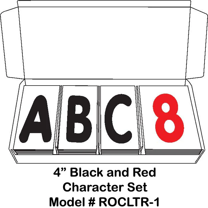 AARCO RAF-1 Roll A-Frame Two Sided Sidewalk Sign with White Letterboard and Characters 24" x 36" - Image 7