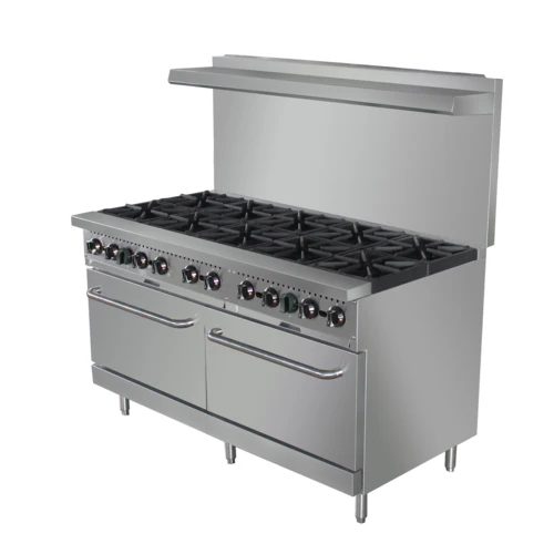 Adcraft BDGR-60/NG Black Diamond 60" 10-Burner Gas Range NG