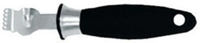 Adcraft GRP-7ZP Get-A-Grip Zester / Peeler with Black Handle 7"