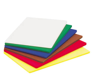 Adcraft HDCB-1218/BN Color-Coded High Density Plastic Cutting Board 12"x18"x1/2" - Brown - Image 2