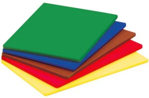 Adcraft HDCB-1218/GN Color-Coded High Density Plastic Cutting Board 12"x18"x1/2" - Green - Image 3