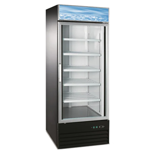 Adcraft USRFS-1D/B 28" 1-Door Glass Refrigerated Merchandiser