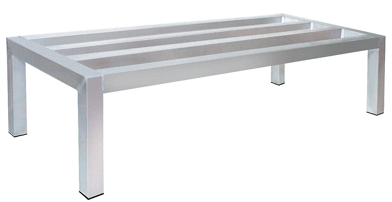 Advance Tabco DUN-2448-X Special Value Aluminum Stationary Dunnage Rack 48" x 24" x 12"H - 18,00 lb./capacity