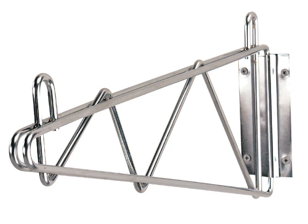 Advance Tabco SB-18 Special Value Single Mount Chrome Plated Wire Shelving Wall Bracket 18"