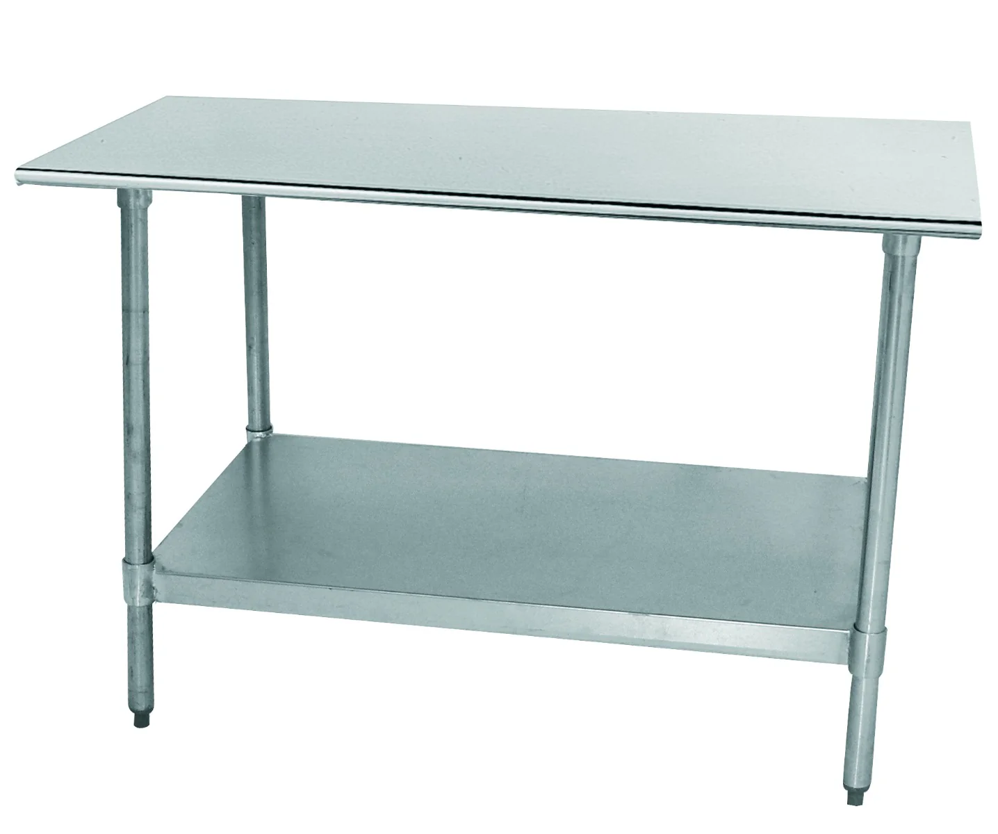 Advance Tabco TT-305-X Special Value Stainless Steel Flat Top Work Table with Adjustable Galvanized Undershelf and Legs 60" x 30"