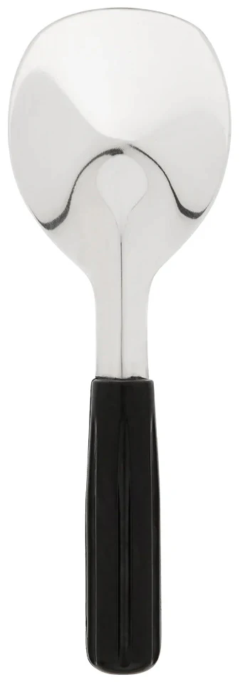 Browne 571465 One-Piece Stainless Steel Ice Cream Spade with Black Plastic Handle 9-3/4" - Image 3