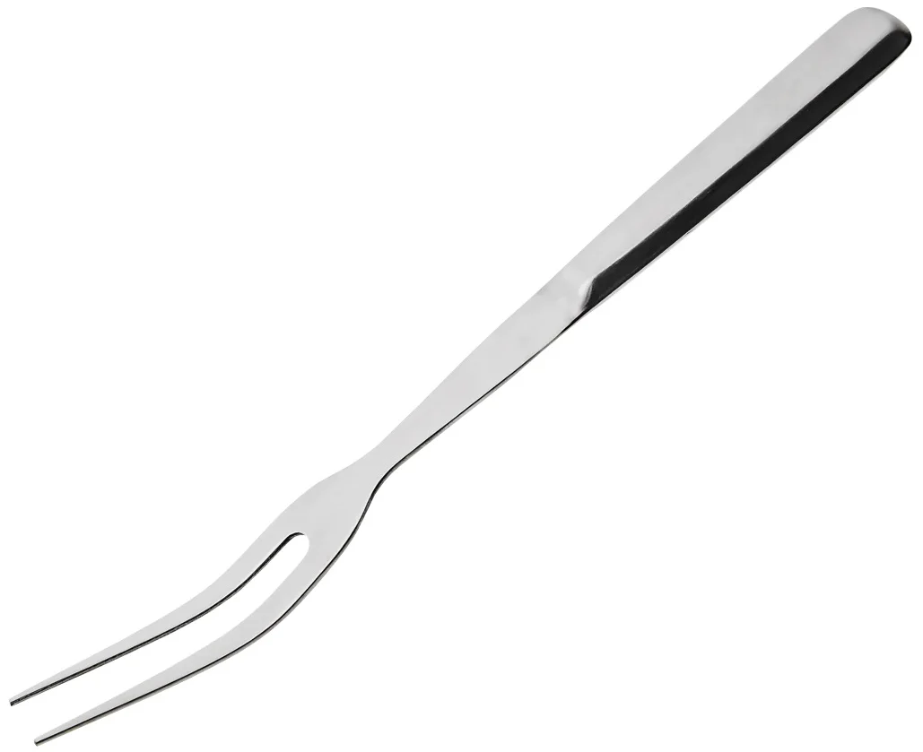 Browne 573150 Elite One-Piece Stainless Steel 2-Tine Pot Serving Fork with Hollow Handle 11"