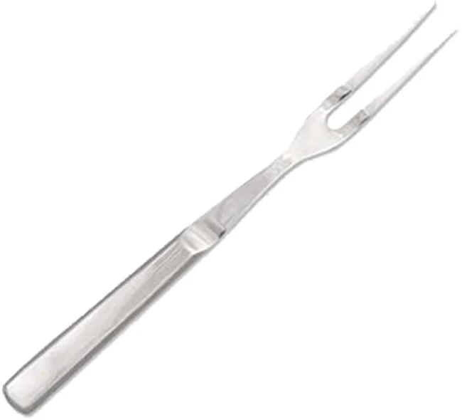 Browne 573150 Elite One-Piece Stainless Steel 2-Tine Pot Serving Fork with Hollow Handle 11" - Image 3