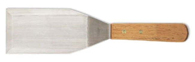 Browne 574315 Stainless Steel Solid Turner with 6"L x 2-3/4"W Blade & Hardwood Handle 11-1/2" OAL - Image 2
