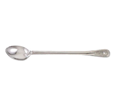 Browne 4781 Heavy Gauge Stainless Steel Solid Serving Spoon with Extra-Long Reinforced Grooved Handle 21" - Image 2
