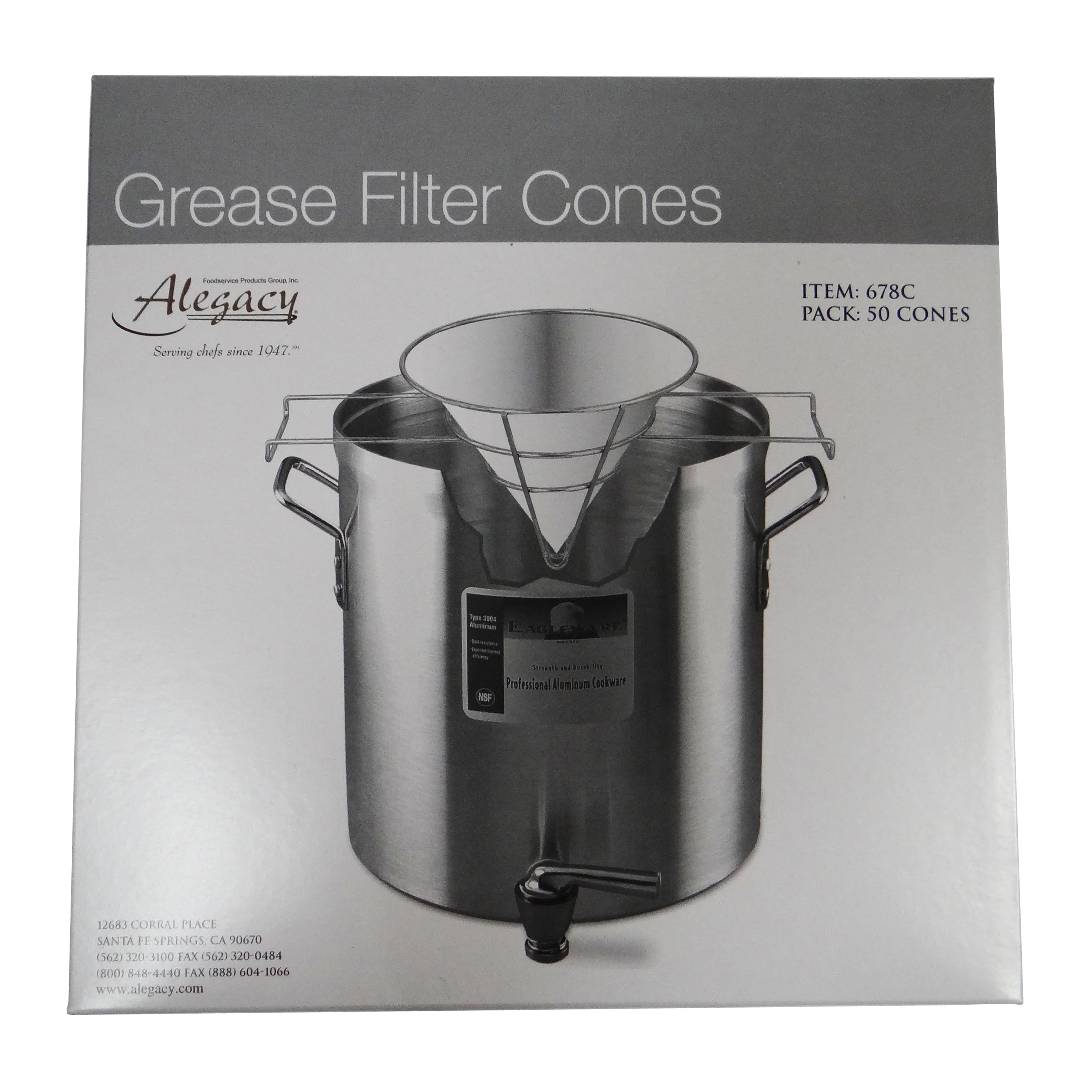 FMP 133-108 Fryer Grease Filter Cone fits 10" x 9" Holder - 50/Box - Image 3