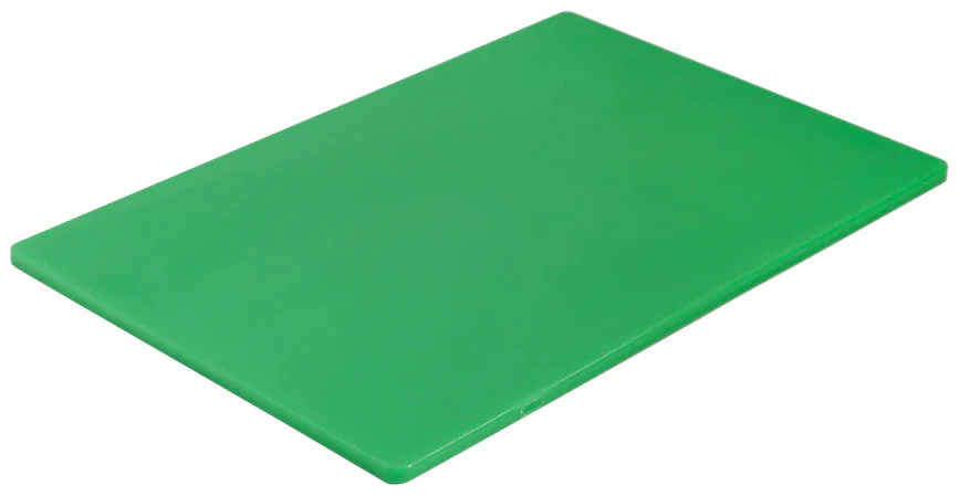 Browne 57361504 Color-Coded Medium Density Polyethylene Cutting Board 15" x 20" x 1/2" - Green