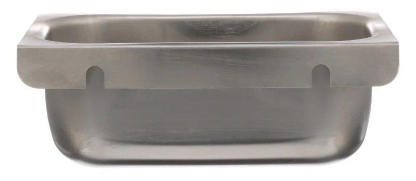 AllPoints 26-5388 Stainless Steel Grease Cup / Tray with Keyhole Stud Mount 6-3/4"L x 4"W x 2-1/2"D - Image 3