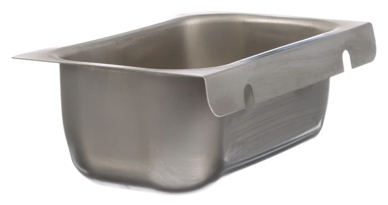 AllPoints 26-5388 Stainless Steel Grease Cup / Tray with Keyhole Stud Mount 6-3/4"L x 4"W x 2-1/2"D - Image 4