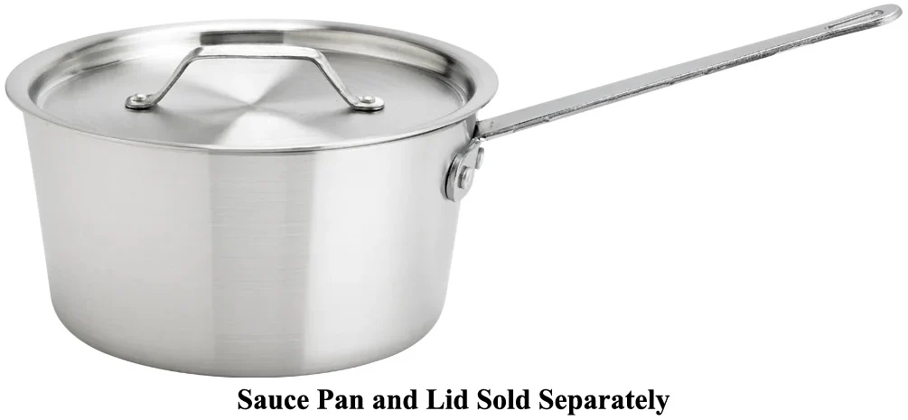 Browne 5813905 Thermalloy Aluminum Tapered Side Sauce Pan 5-1/2 qt. - Image 3