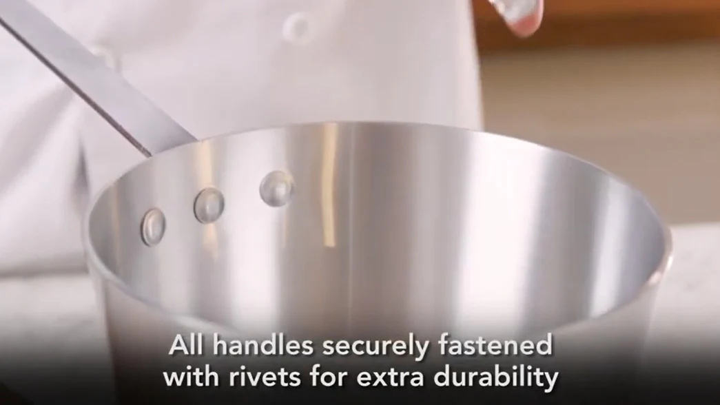 Browne 5813908 Thermalloy Aluminum Tapered Side Sauce Pan 8-1/2 qt. - Image 4