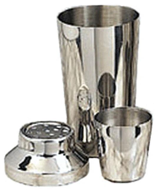 American Metalcraft CSJ116 3-Piece Stainless Steel Cocktail Shaker Set 16 oz. - Image 2