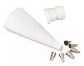Adcraft AT-334 Ateco Cake Decorating Set with Flex Bag - 6 Tips - Image 3