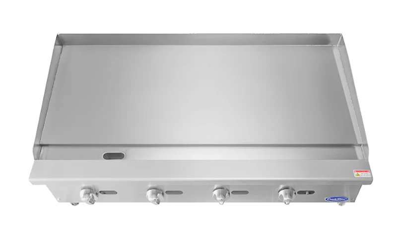 Atosa ATMG-48 CookRite Countertop Heavy-Duty Gas Griddle with 4 Burners, Steel Plate & Manual Control 48" - 120,000 BTU - Image 4