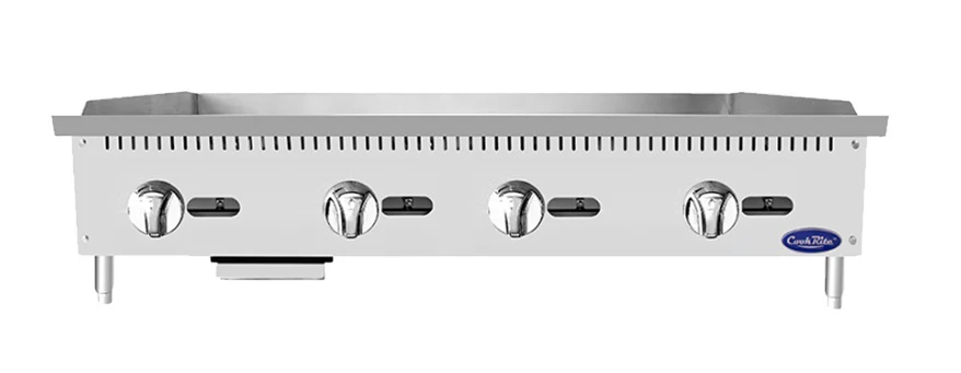Atosa ATMG-48 CookRite Countertop Heavy-Duty Gas Griddle with 4 Burners, Steel Plate & Manual Control 48" - 120,000 BTU - Image 5