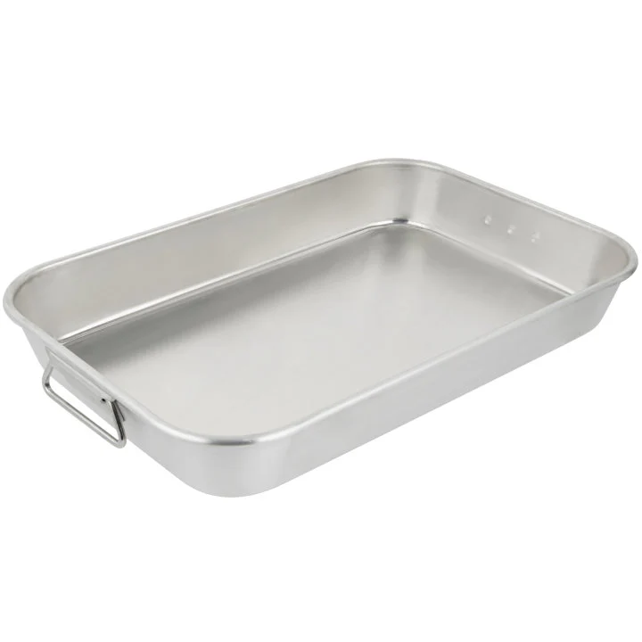 Vollrath 68257 Wear-Ever Aluminum Bake & Roast Pan with Handles 17-5/8" x 11-3/4" - 7.5 qt. - Image 2