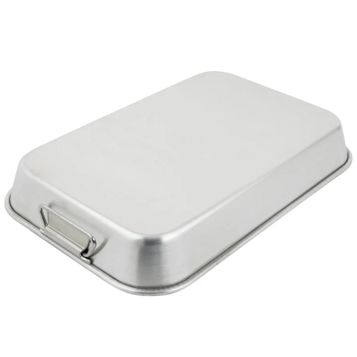 Vollrath 68257 Wear-Ever Aluminum Bake & Roast Pan with Handles 17-5/8" x 11-3/4" - 7.5 qt. - Image 4