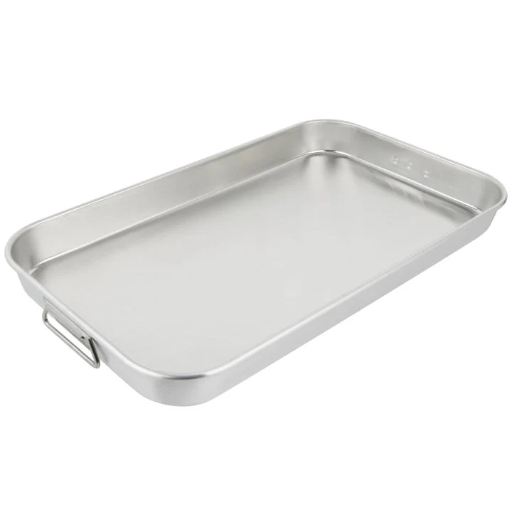 Vollrath 68253 Wear-Ever Aluminum Bake & Roast Pan with Handles 22-7/8" x 13-1/2" - 8-15/16 qt. - Image 4