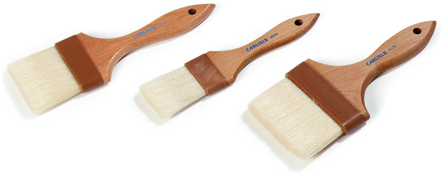 Carlisle 4038000 Sparta Chef Series Round Pastry / Basting Brush with 1"Dia. Boar Bristles & 8-1/4" Wood Handle - Image 7