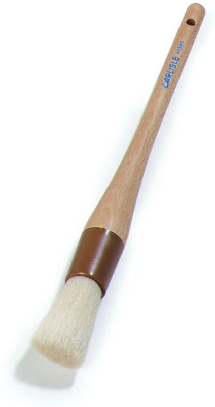 Carlisle 4038000 Sparta Chef Series Round Pastry / Basting Brush with 1"Dia. Boar Bristles & 8-1/4" Wood Handle - Image 9
