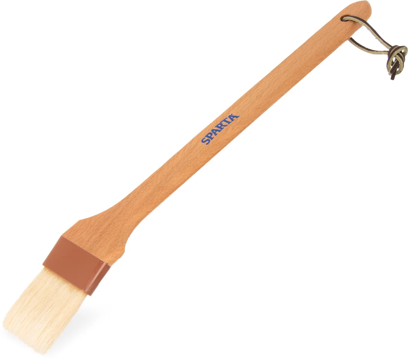 Carlisle 4037000 Sparta Chef Series 45° Angled Pastry / Basting Brush with 2"W Boar Bristles & 12" Wood Handle - Image 6