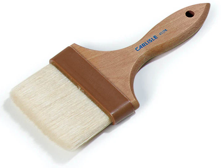 Carlisle 4037600 Sparta Chef Series Flat Pastry / Basting Brush with 4"W Boar Bristles & 6-1/4" Wood Handle - Image 2