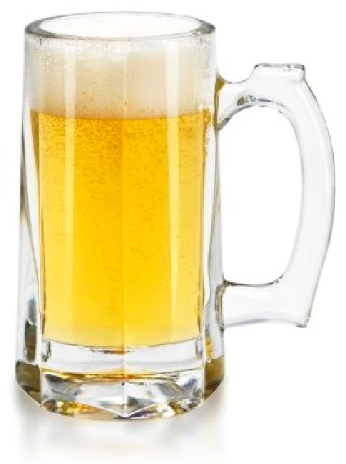 Libbey 5205 Glass Beer Mug / Stein with Handle 10 oz. - Clear - 12/Case - Image 2
