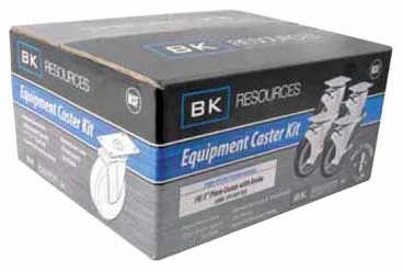 BK Resources 5SBR-UP3-PLY-TLB-PS4 Equipment Caster Kit - Swivel Plate Caster w/ Brake 5" - 4/pc - Image 2
