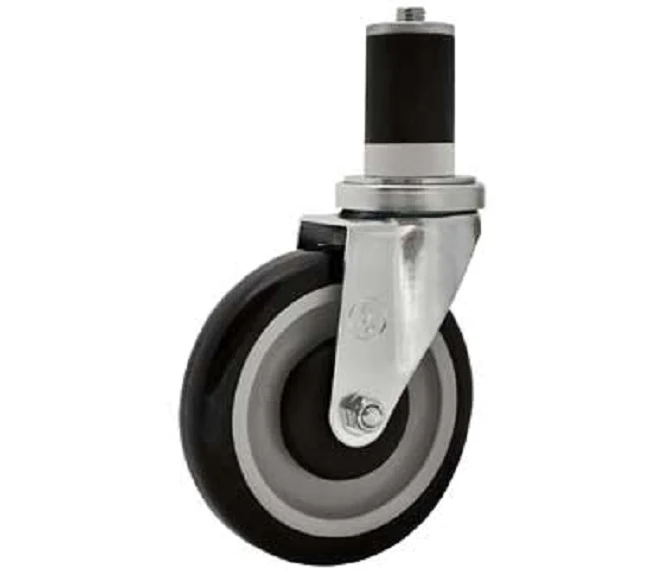 BK Resources BK Resources 5SBR-RA-PLY-TLB Worktable Stem Caster 5" - 300 lb. capacity