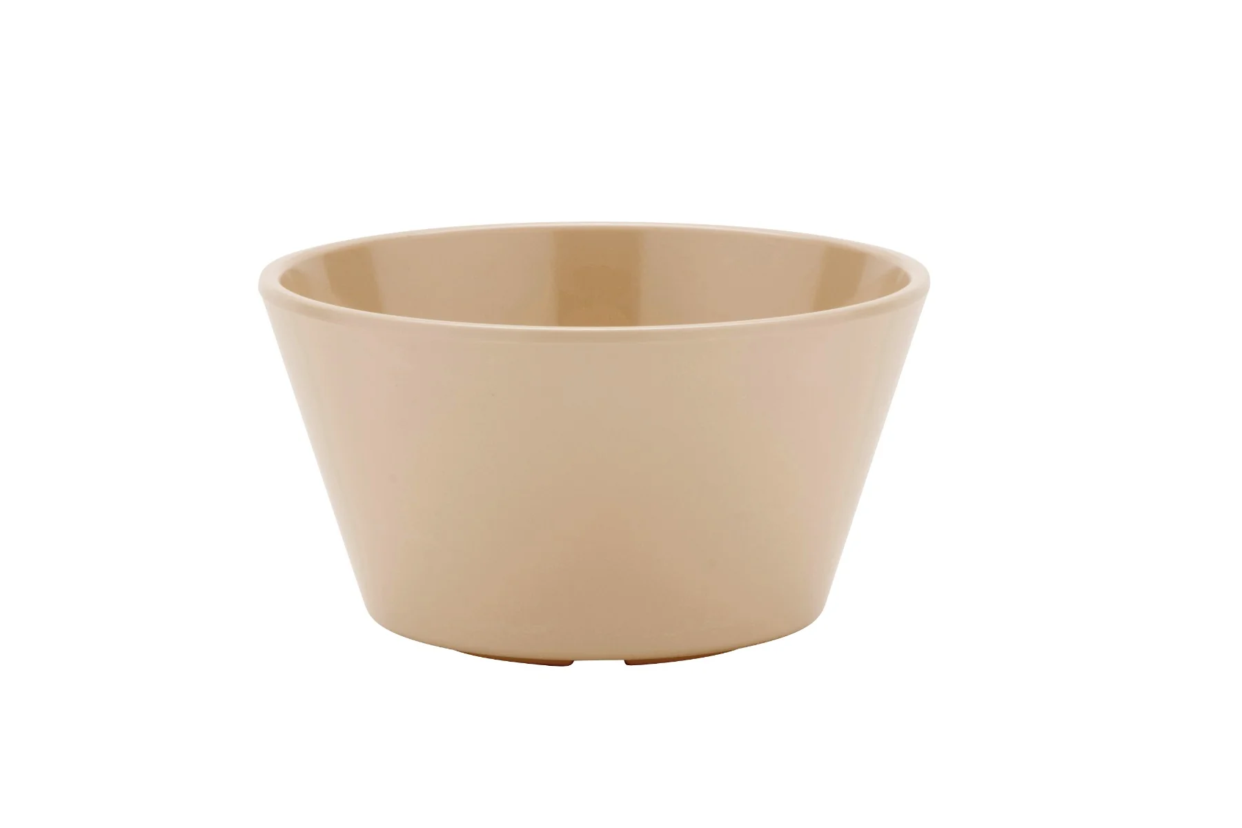 GET BC-007-T SuperMel Melamine Bouillon Bowl / Cup 8 oz. - Tan - 48/Case - Image 2