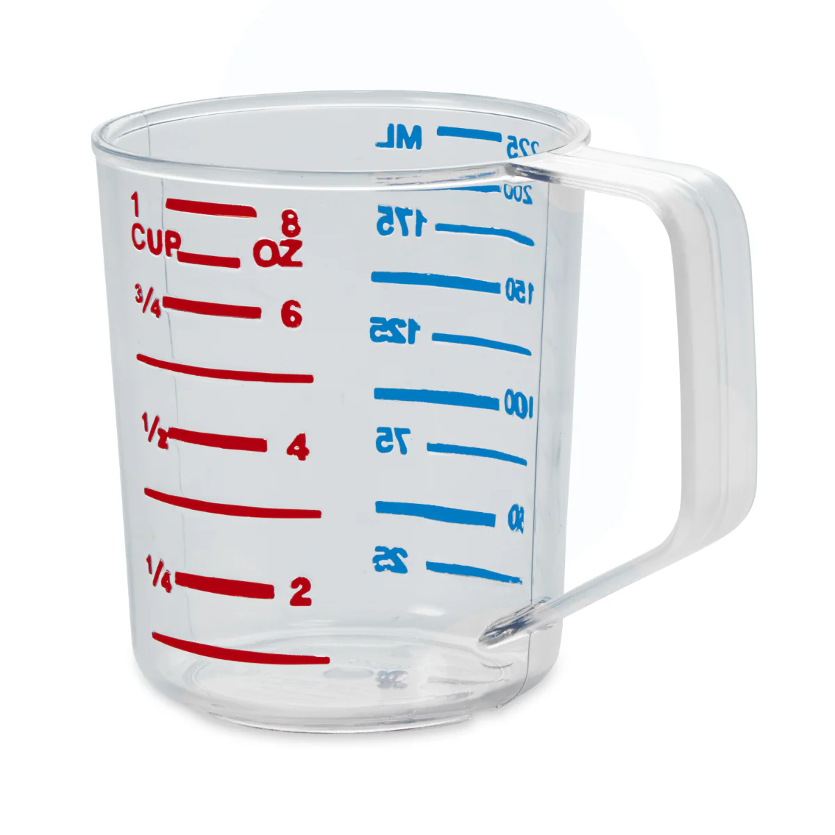 Rubbermaid FG321000CLR Bouncer Polycarbonate Plastic Measuring Cup - 1 Cup - Clear