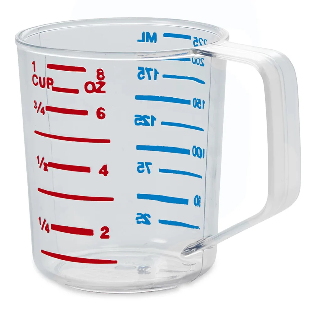 Rubbermaid FG321000CLR Bouncer Polycarbonate Plastic Measuring Cup - 1 Cup - Clear - Image 2