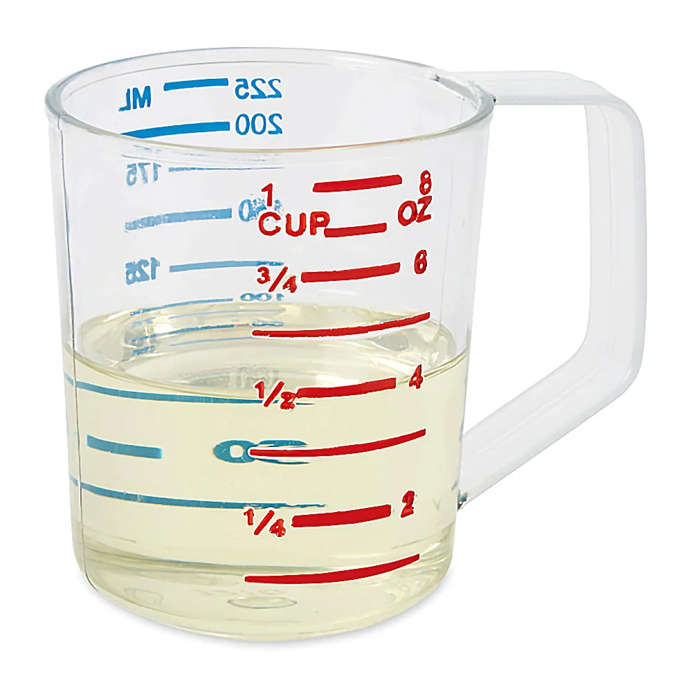 Rubbermaid FG321000CLR Bouncer Polycarbonate Plastic Measuring Cup - 1 Cup - Clear - Image 4