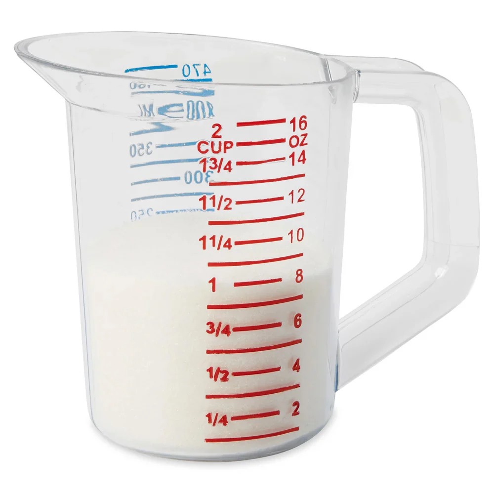 Rubbermaid FG321500CLR Bouncer Polycarbonate Plastic Measuring Cup - 1 Pint - Clear - Image 4