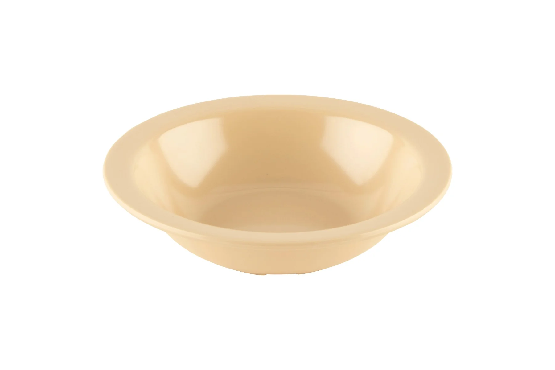 GET DN-410-T SuperMel Melamine Narrow Rim Grapefruit Bowl 10 oz. - Tan - 48/Case - Image 3