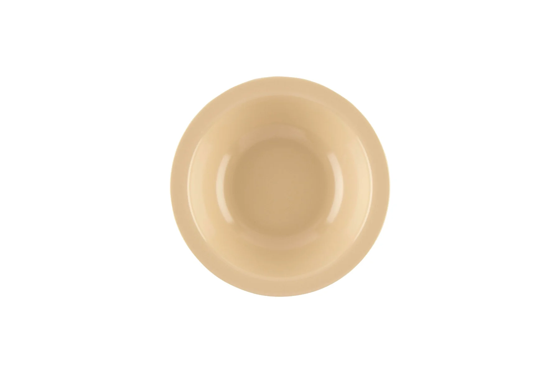 GET DN-410-T SuperMel Melamine Narrow Rim Grapefruit Bowl 10 oz. - Tan - 48/Case - Image 4