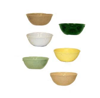 GET DN-315-T SuperMel Melamine Stackable Narrow Rim Nappie Bowl 15 oz. - Tan - 48/Case