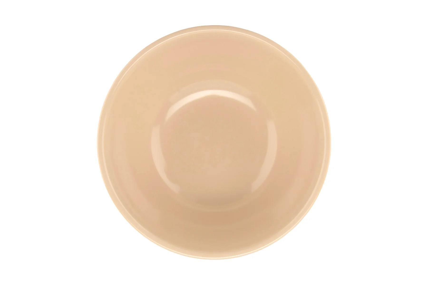GET DN-315-T SuperMel Melamine Stackable Narrow Rim Nappie Bowl 15 oz. - Tan - 48/Case - Image 2